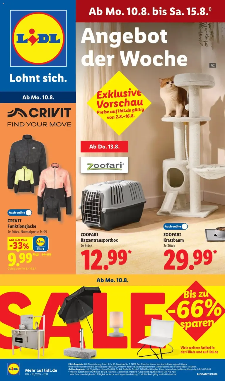 LIDL Prospekt ab Montag 03.08.2026 - der