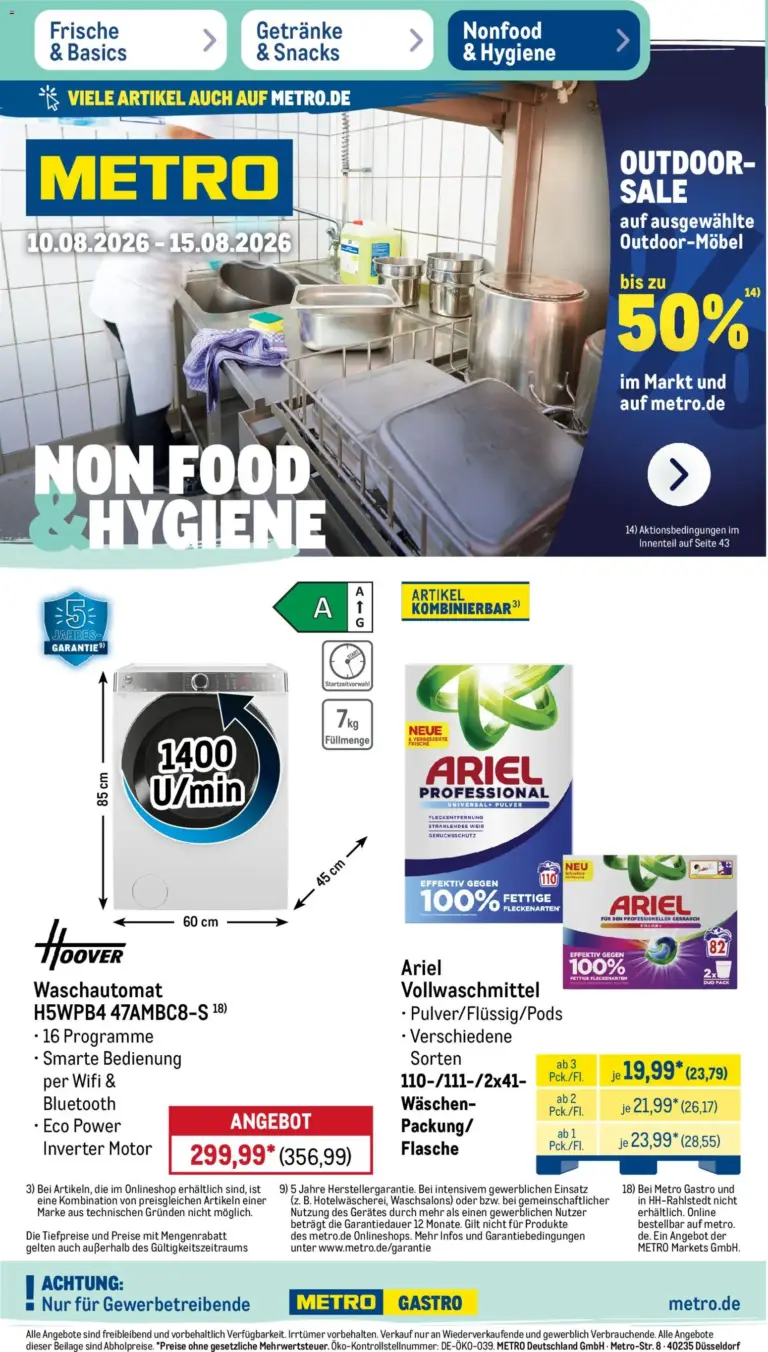Metro NonFood- ab 10.08.2026