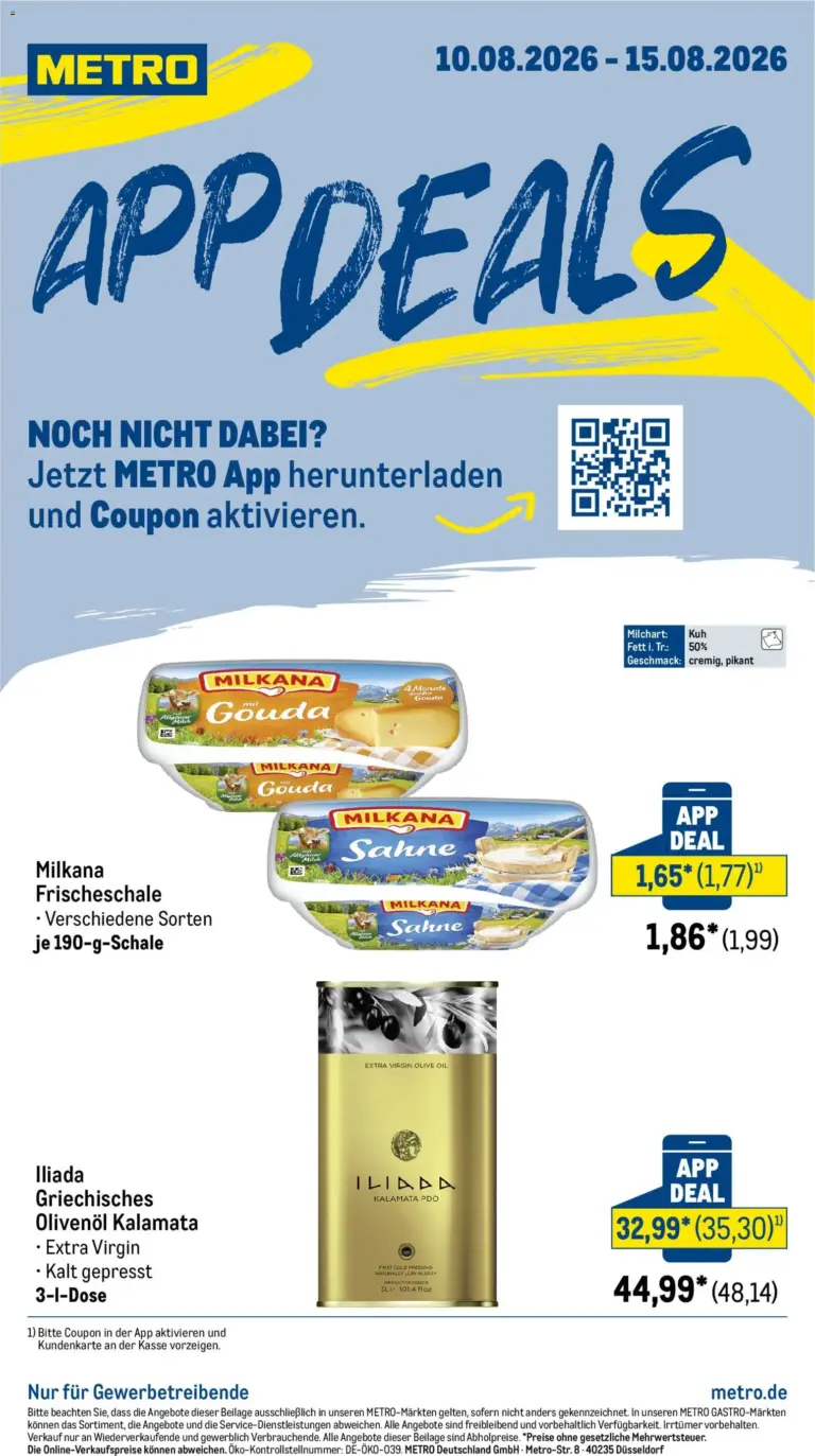 Metro App Deals ab 10.08.2026