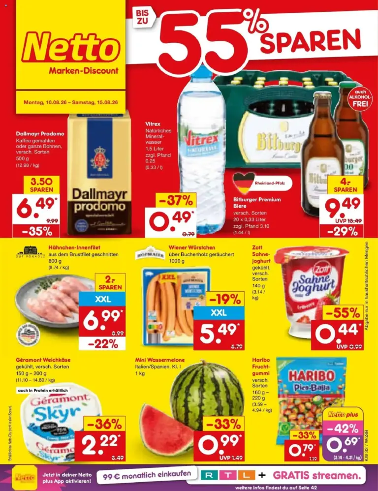 Netto Marken-Discount Prospekt Mannheim ab 10.08.2026