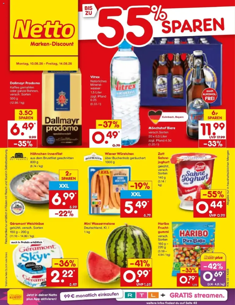Netto Marken-Discount Prospekt Bad Friedrichshall ab 10.08.2026