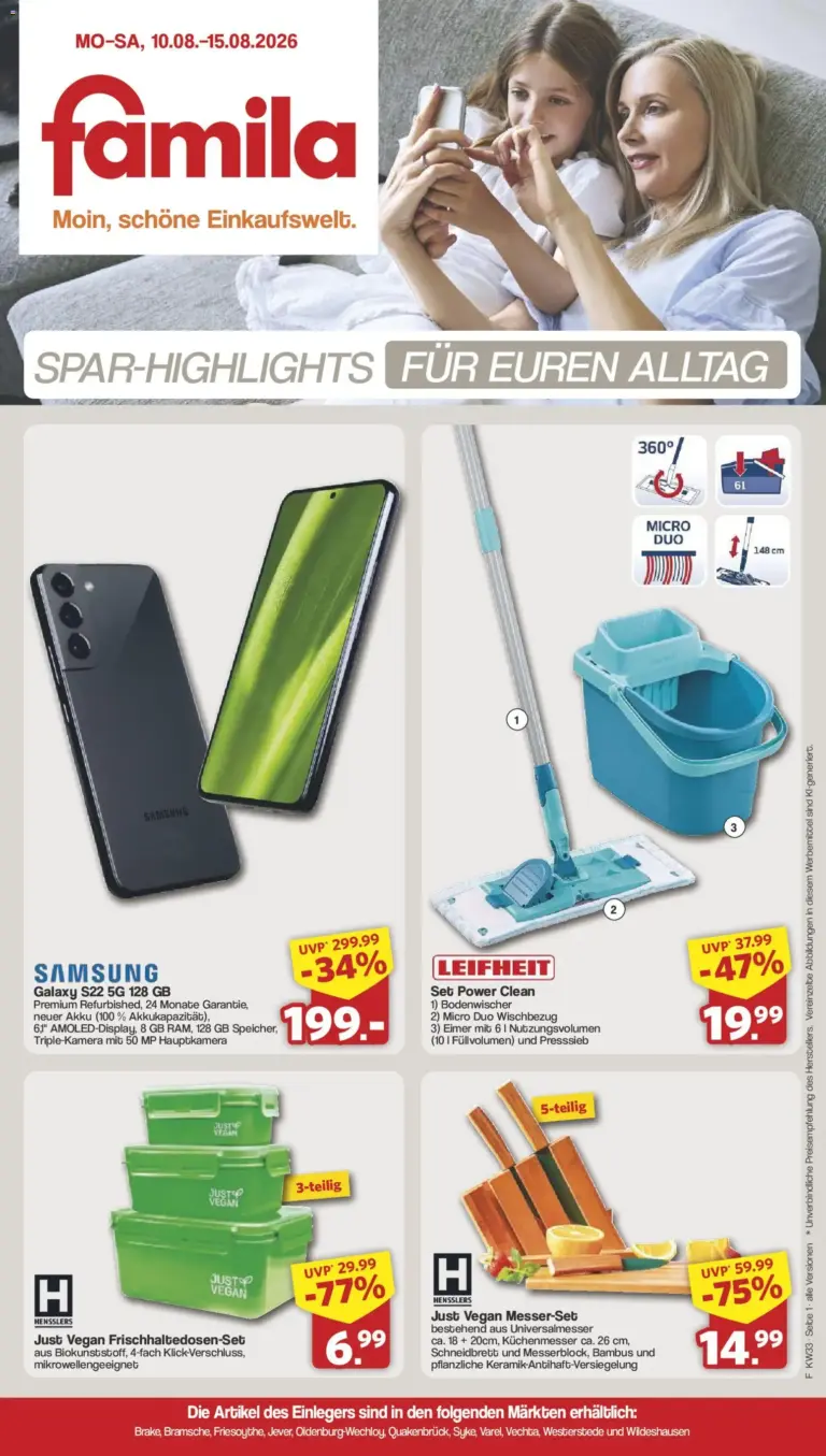Famila Nordwest Sonderangebote ab 10.08.2026