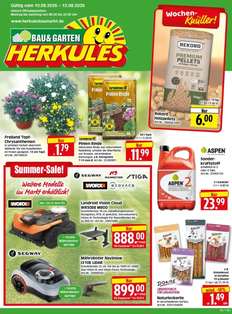 HERKULES Bau & Garten ab 10.08.2026