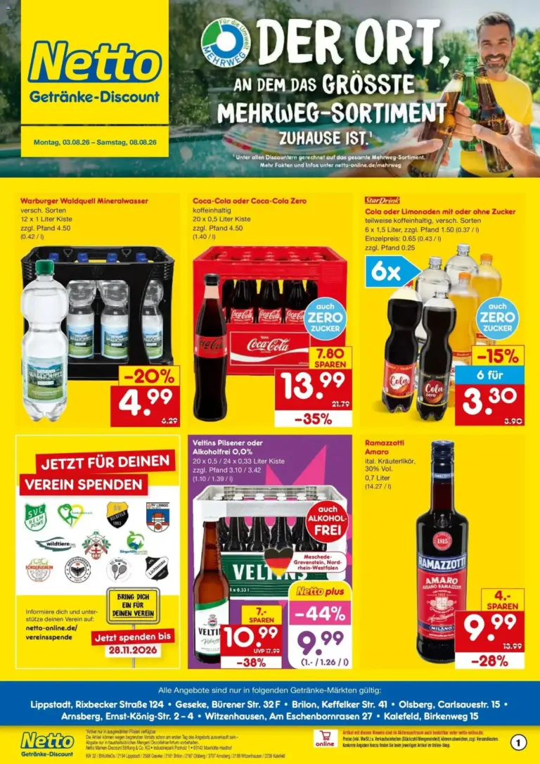 Netto Marken-Discount Prospekt Lippstadt ab 03.08.2026