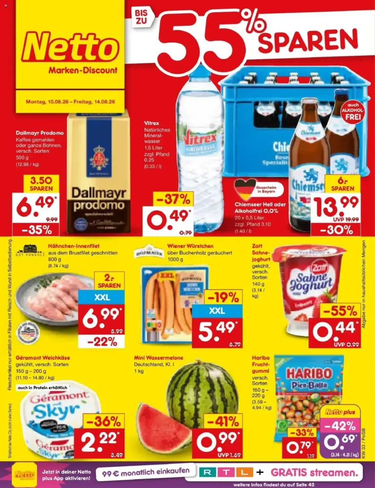 Netto Marken-Discount Prospekt Regensburg ab 10.08.2026