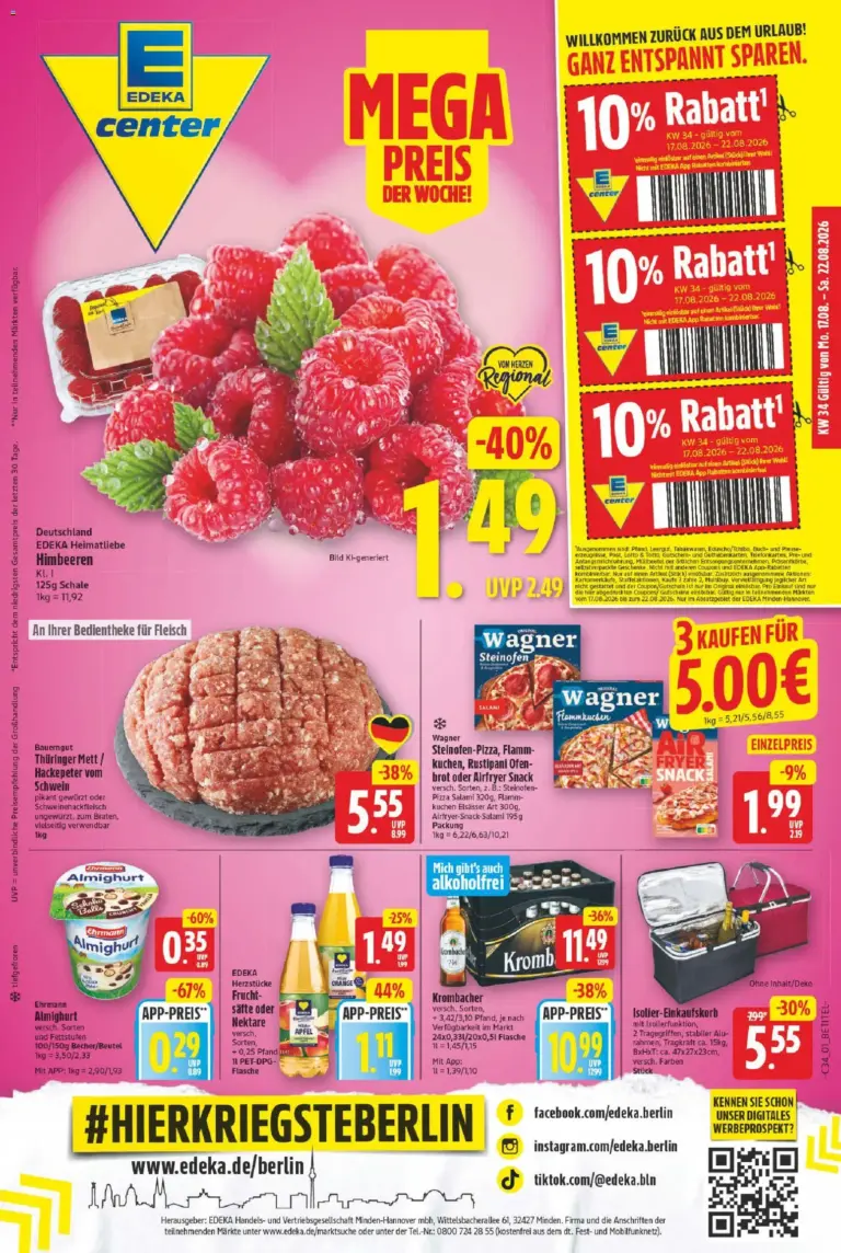 E center Prospekt ab 17.08.2026