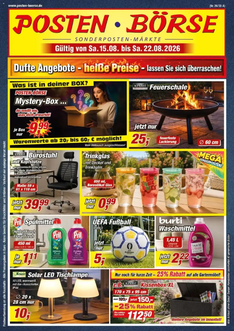 Posten Börse Prospekt ab 15.08.2026