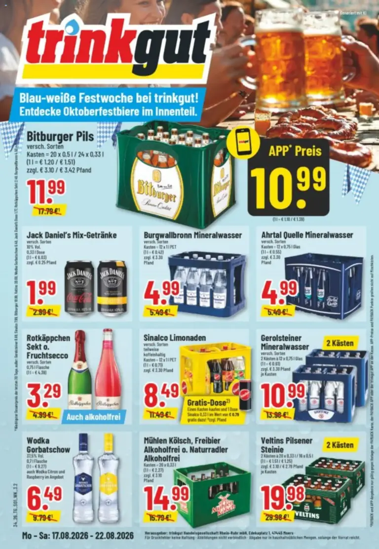 Trinkgut Prospekt ab 17.08.2026