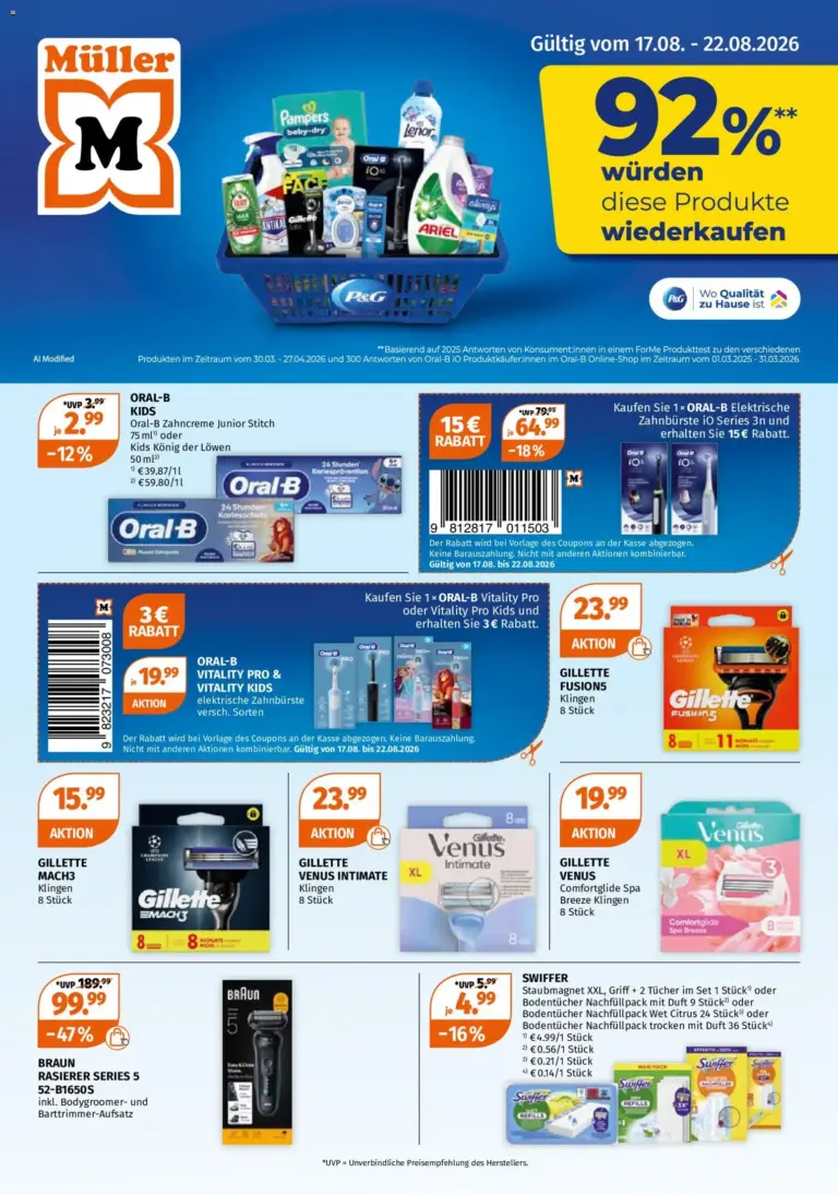 Müller Drogerie-Highlights ab 17.08.2026