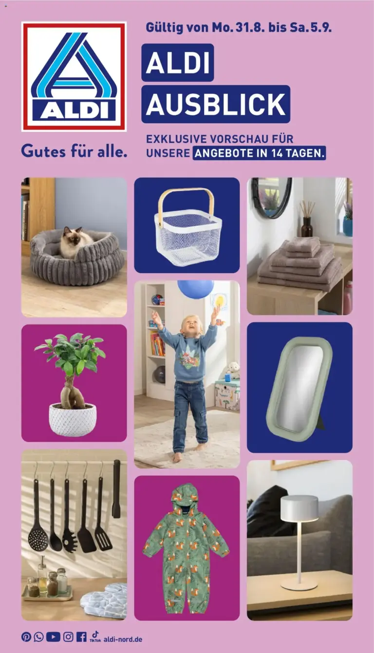 Aldi Prospekt ab 31.08.2026