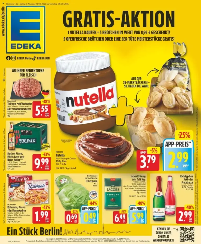 Edeka Prospekt Berlin ab 03.08.2026