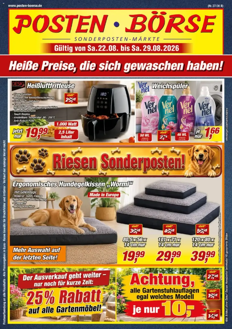 Posten Börse Prospekt ab 22.08.2026