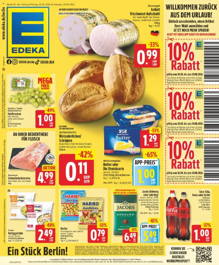 Edeka Prospekt ab 24.08.2026