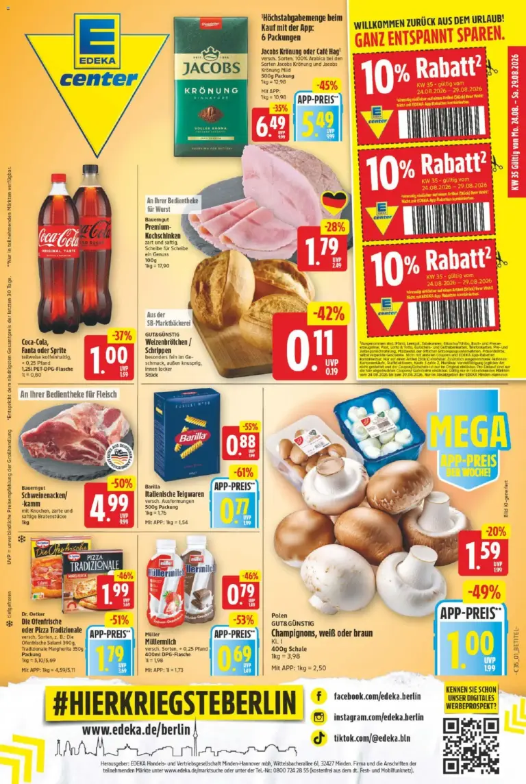 E center Prospekt ab 24.08.2026