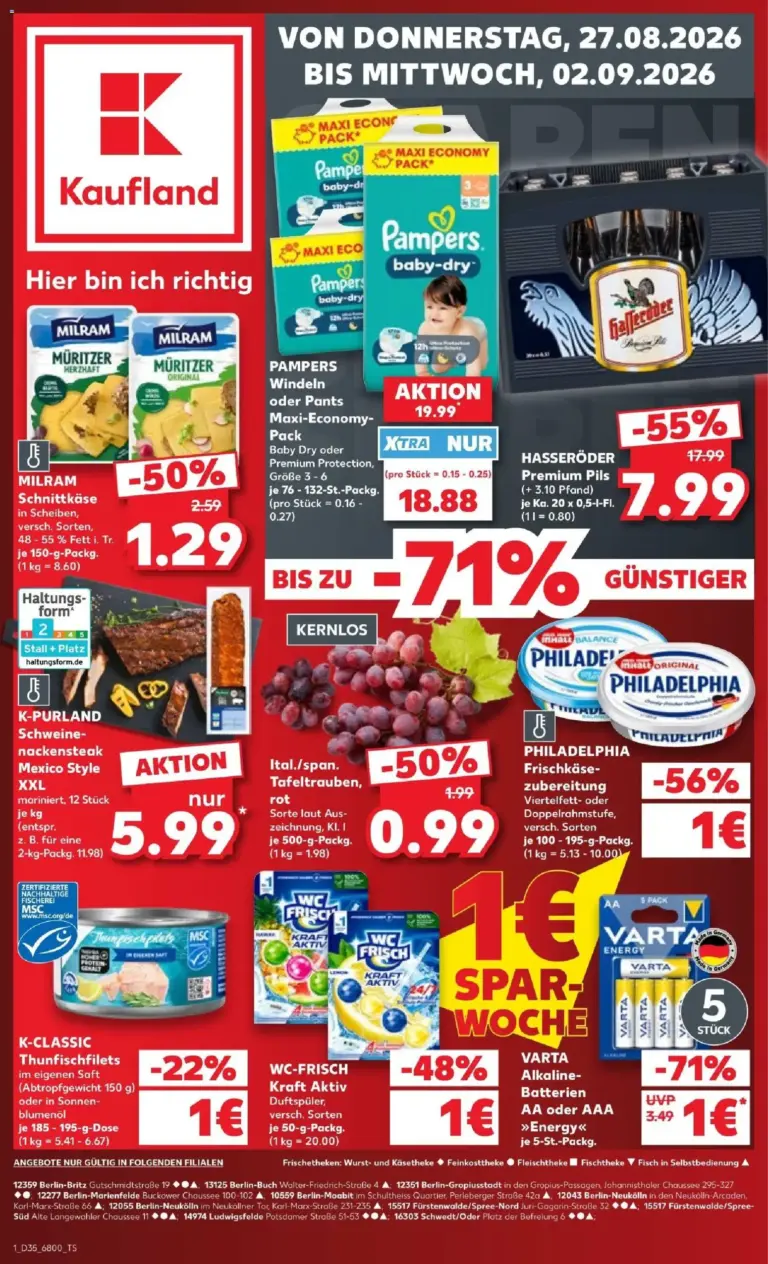 Prospekt Kaufland ab 27.08.2026