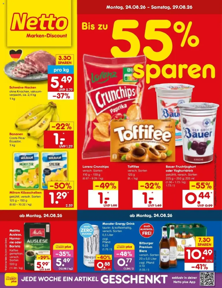 Netto Marken-Discount Prospekt Leonberg ab 24.08.2026