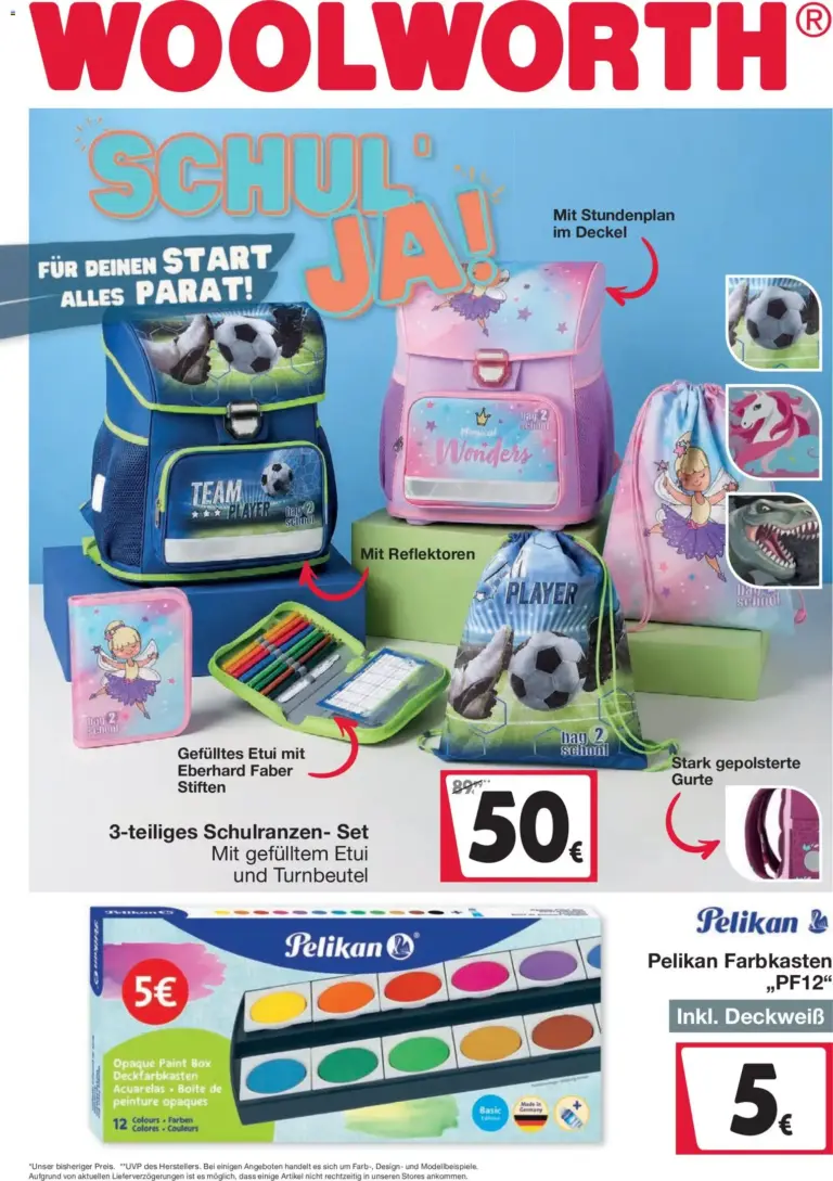 Woolworth Prospekt Schulstart ab 03.08.2026