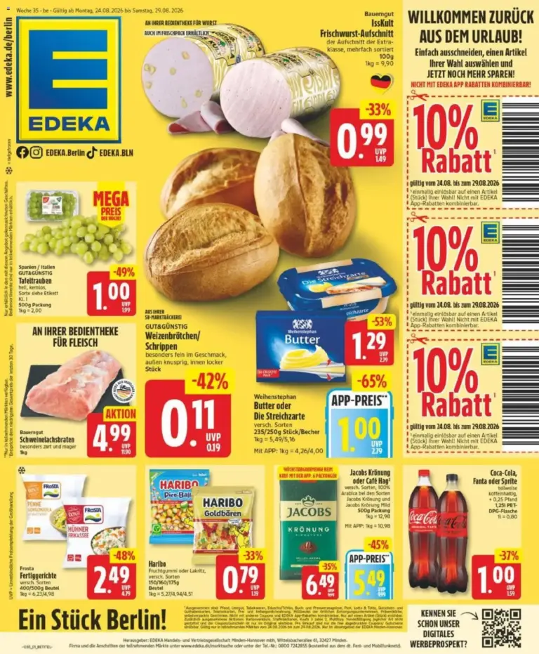 Edeka Prospekt Berlin ab 23.08.2026