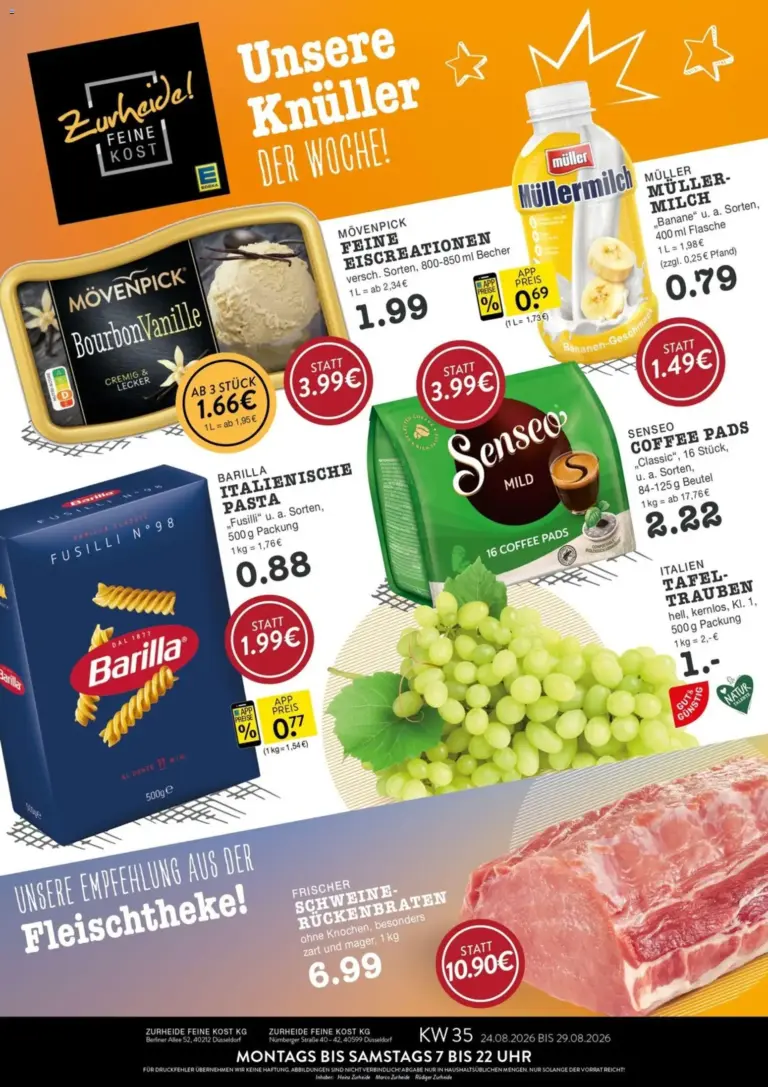 Edeka Zurheide Prospekt ab 24.08.2026
