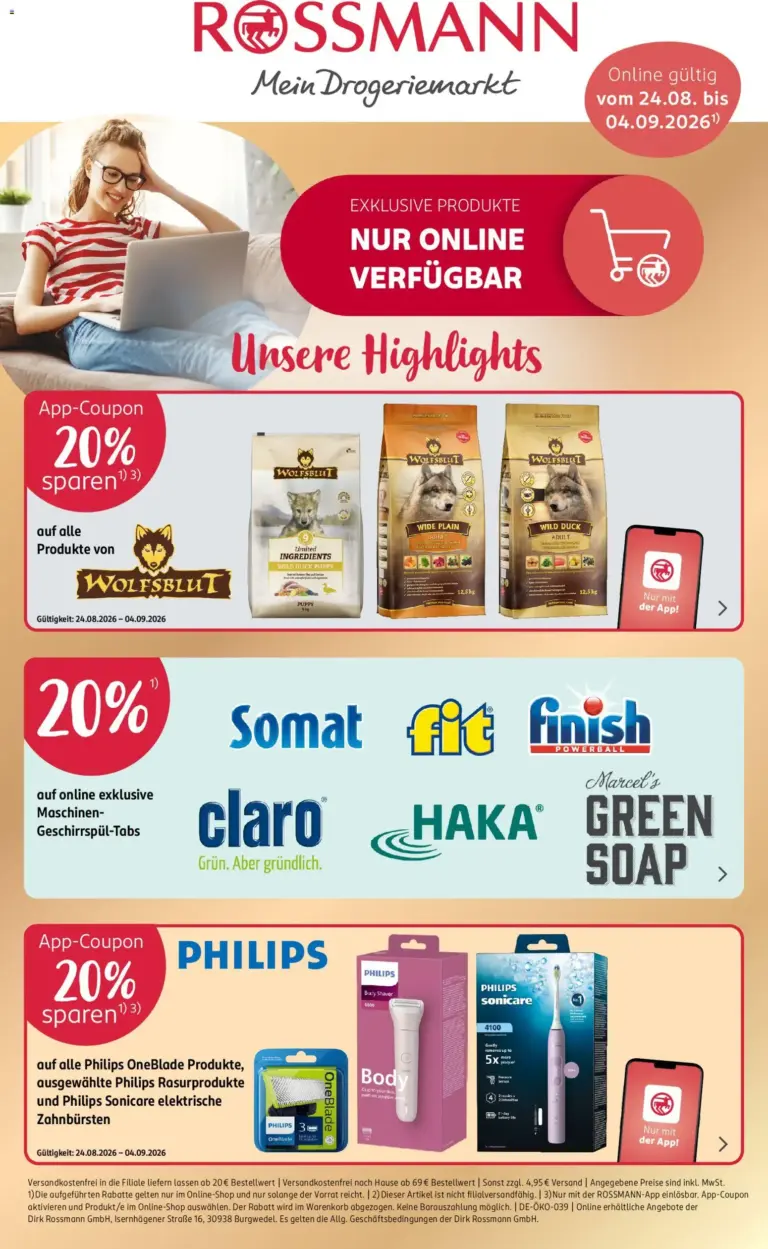 Rossmann Onlineprospekt ab 24.08.2026