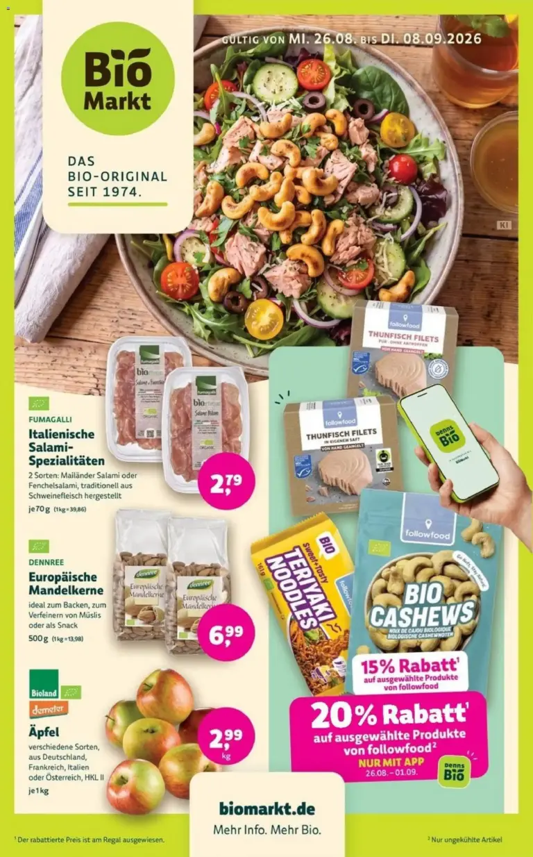 Denns BioMarkt ab 26.08.2026