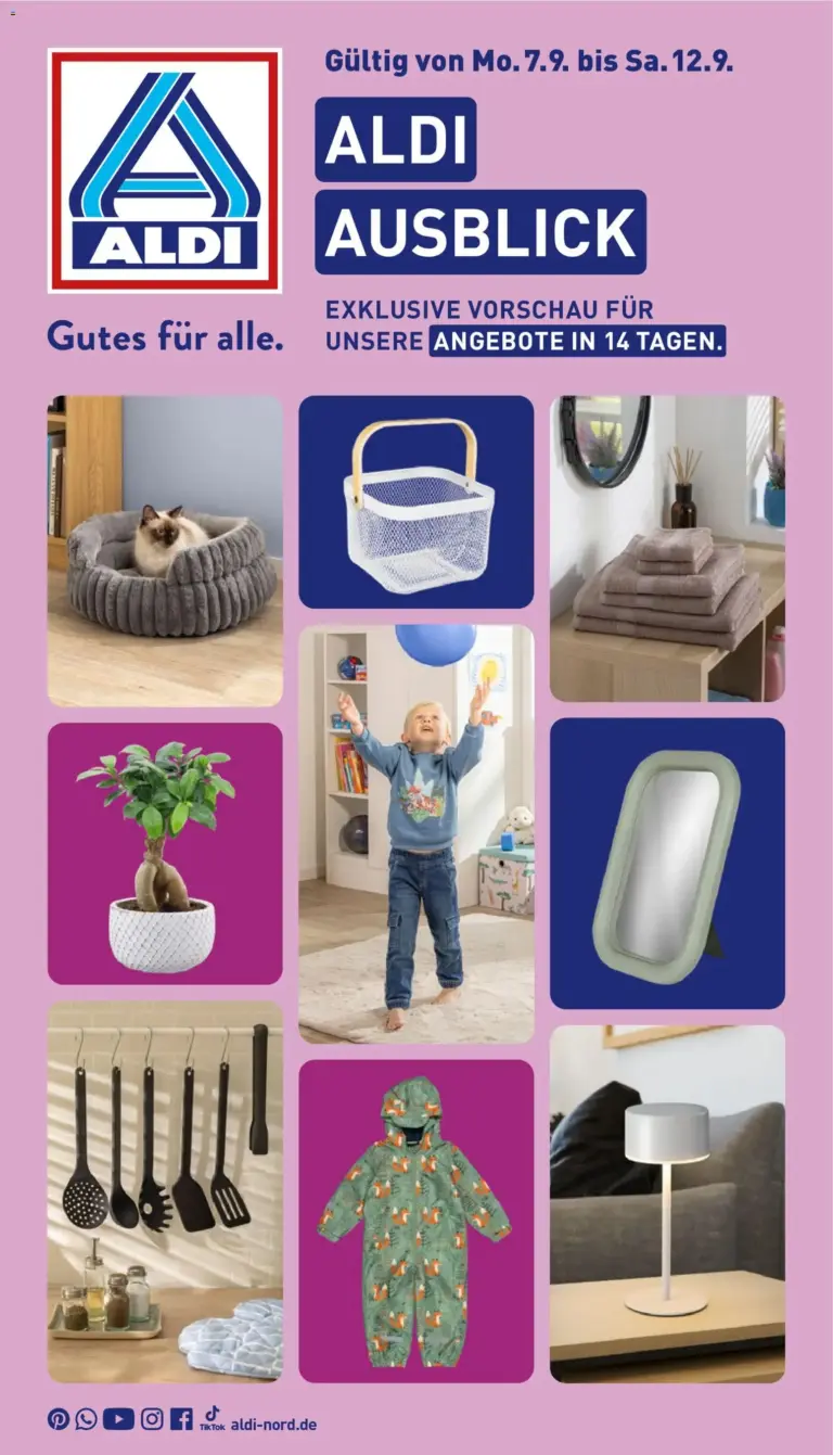 Aldi Prospekt ab 07.09.2026