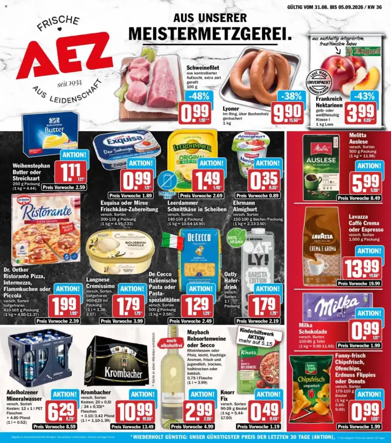 AEZ Prospekt ab 31.08.2026