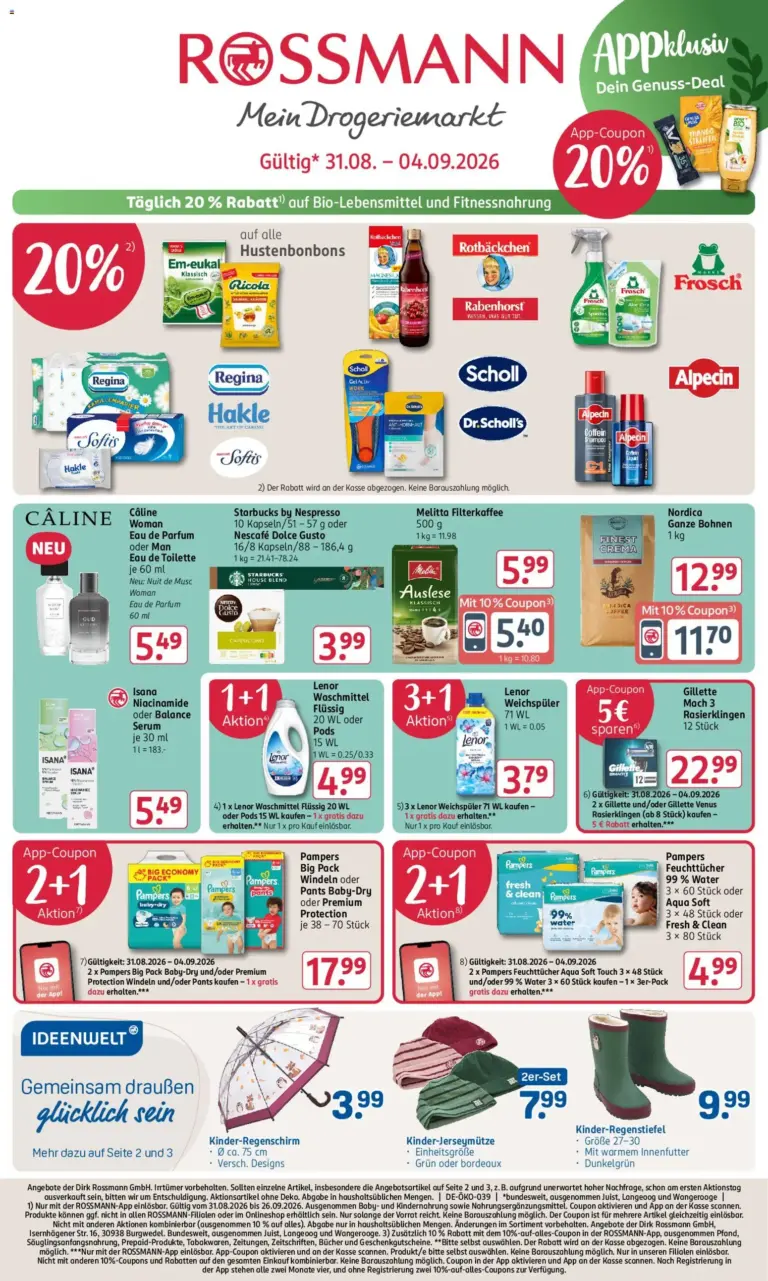 Rossmann Prospekt ab 31.08.2026