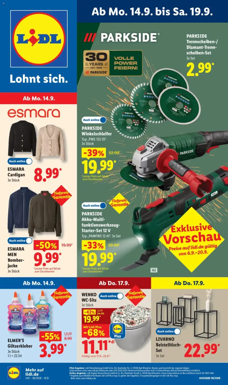 Lidl Prospekt ab 14.09.2026