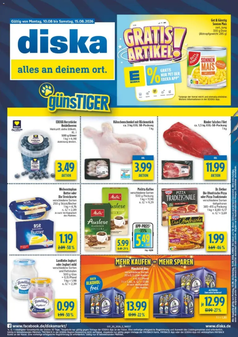 Diska - Diska Bayern KW33 ab 10.08.2026