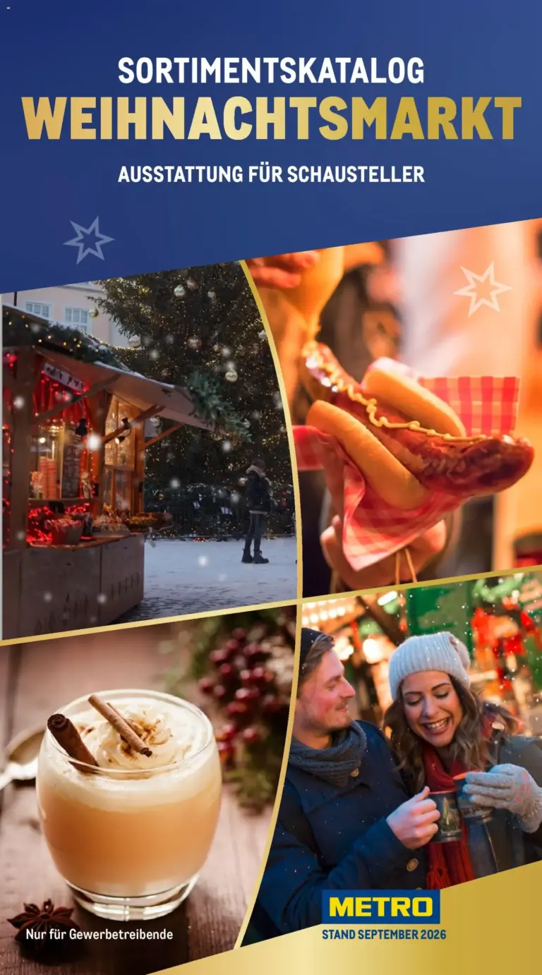 Metro Weihnachtsmarkt ab 01.09.2026