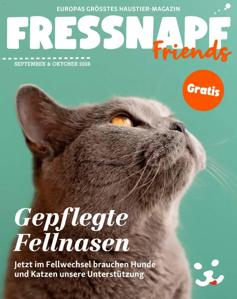 Fressnapf Friends Magazin ab 01.09.2026