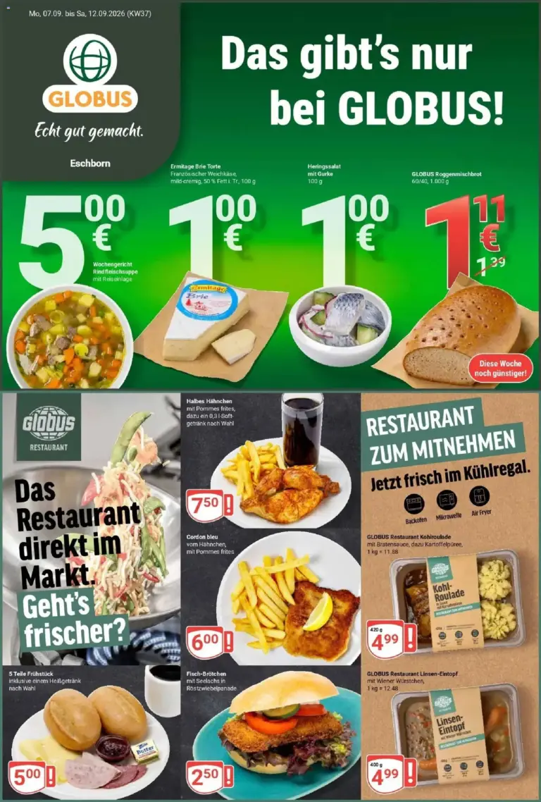 Globus Prospekt Eschborn ab 07.09.2026
