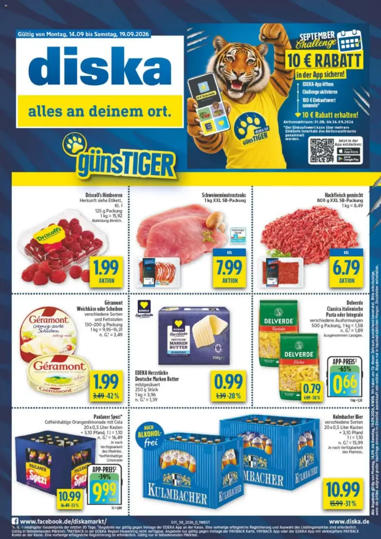 Diska - Diska Bayern KW38 ab 14.09.2026