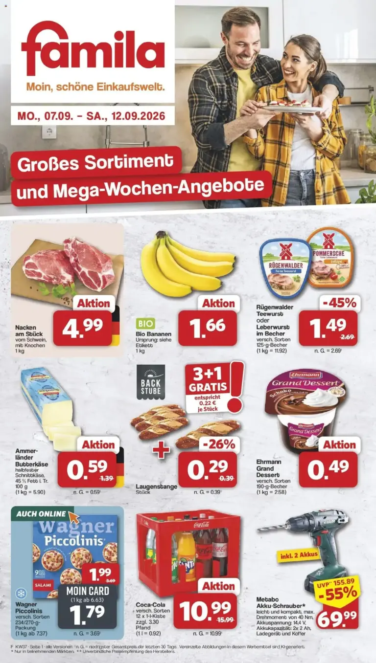 Famila Nordwest Aktueller Prospekt ab 07.09.2026