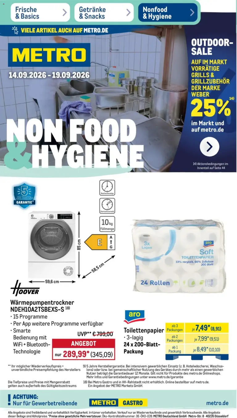 Metro NonFood- ab 14.09.2026