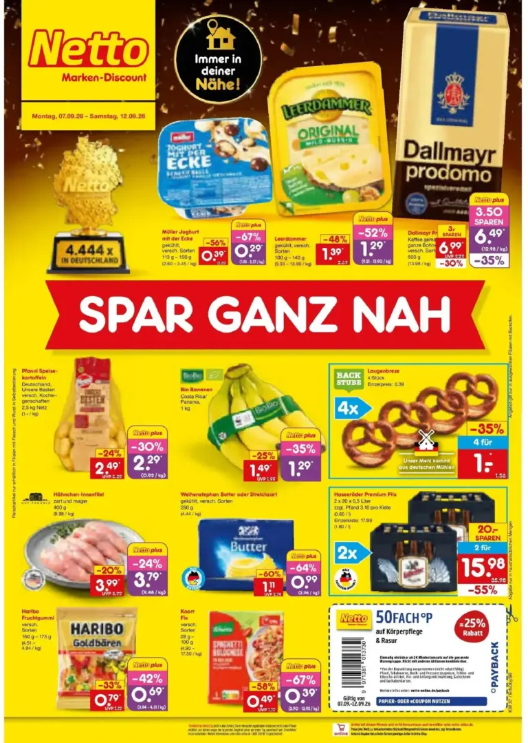 Netto Marken-Discount Prospekt Mauern ab 07.09.2026