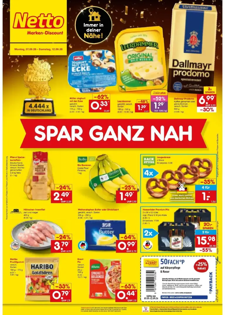 Netto Marken-Discount Prospekt Amberg ab 07.09.2026