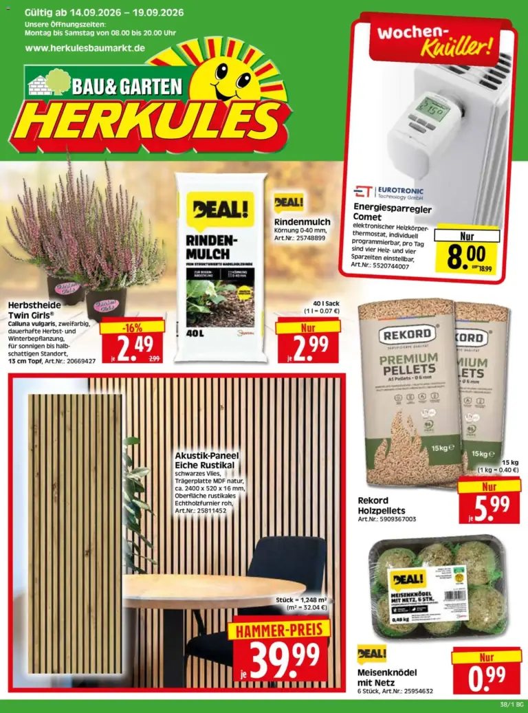 HERKULES Bau & Garten ab 14.09.2026