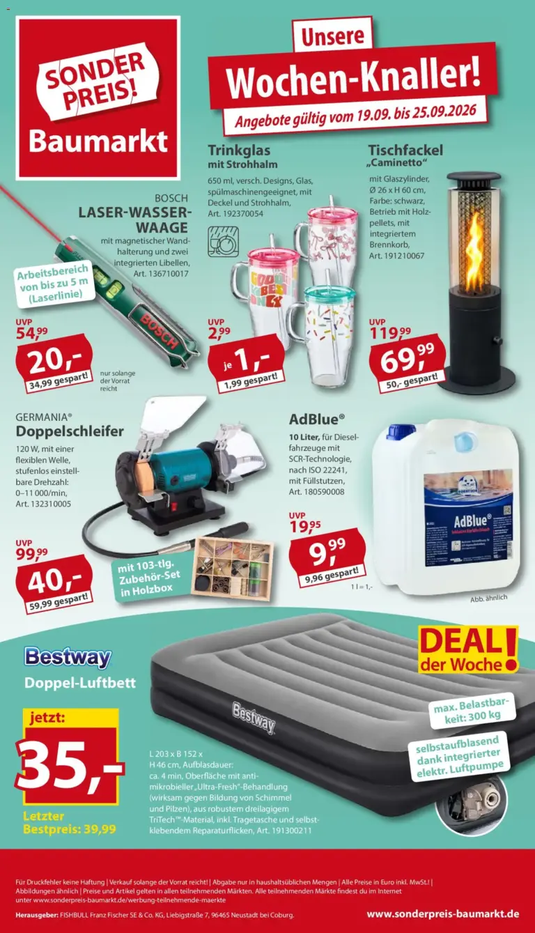 Sonderpreis Baumarkt Prospekt ab 19.09.2026