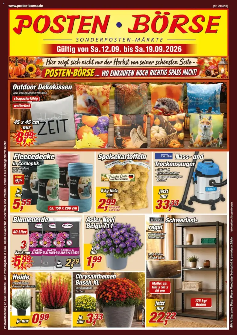 Posten Börse Prospekt ab 12.09.2026