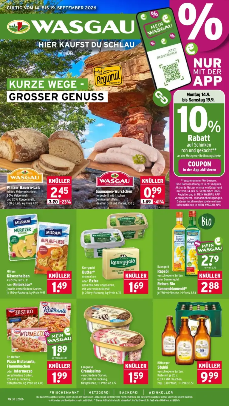Wasgau Prospekt ab 14.09.2026