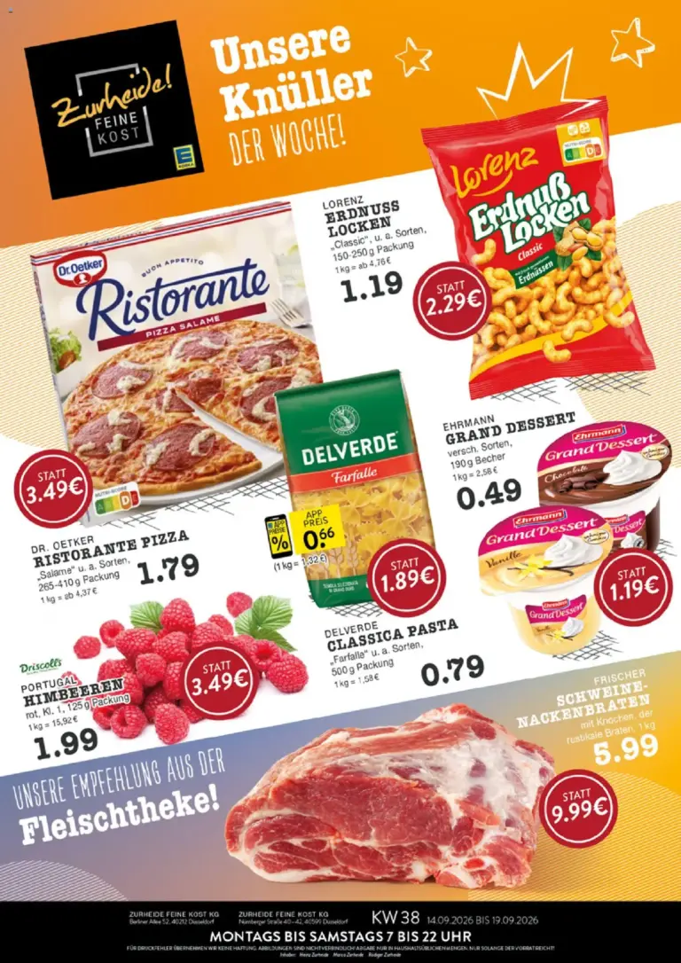 Edeka Zurheide Prospekt ab 14.09.2026