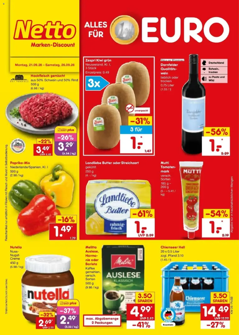 Netto Marken-Discount Prospekt Amberg ab 21.09.2026