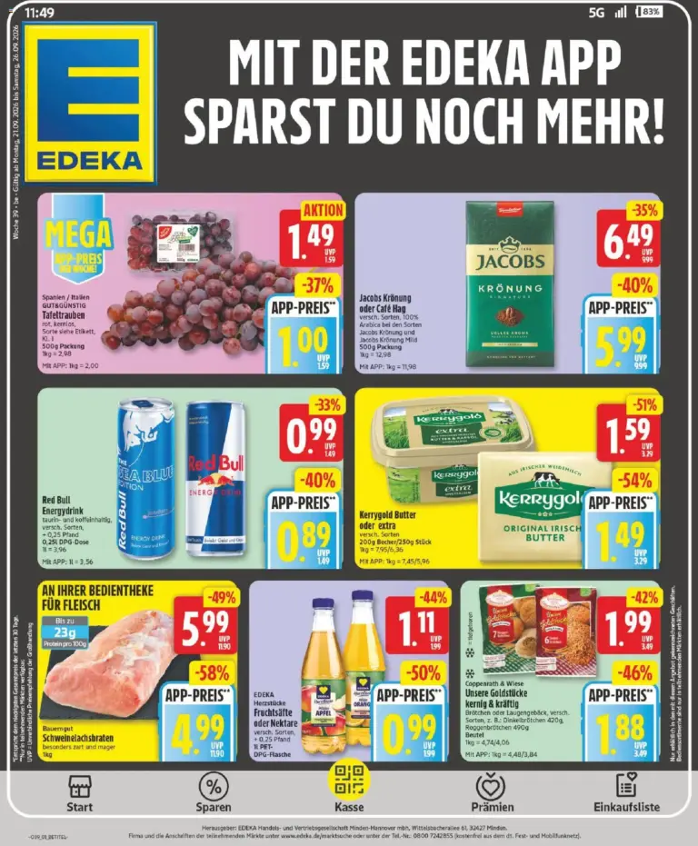 Edeka Prospekt ab 21.09.2026