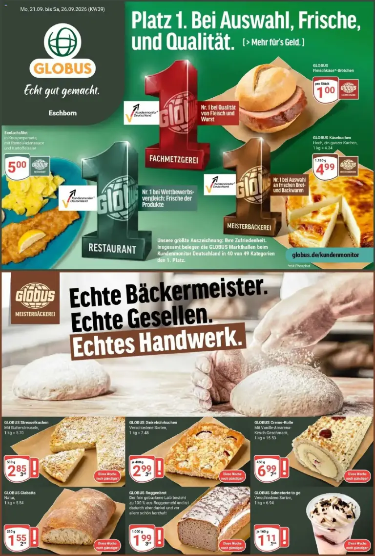 Globus Prospekt Eschborn ab 21.09.2026