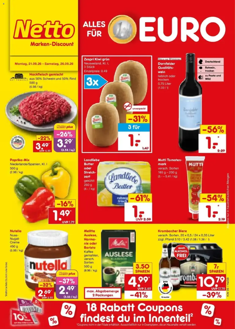 Netto Marken-Discount Prospekt Unna ab 21.09.2026