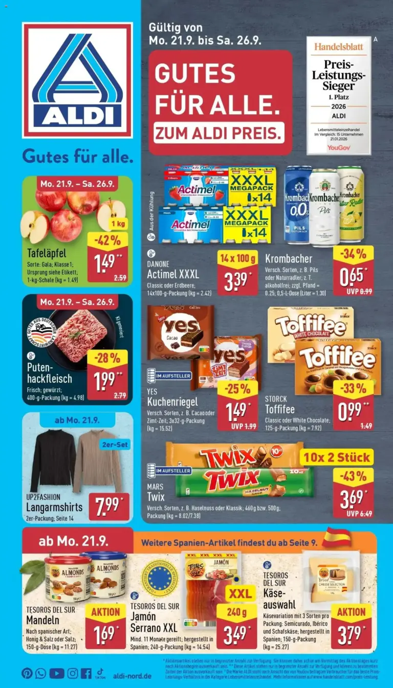 Aldi Aktueller Prospekt ab 21.09.2026