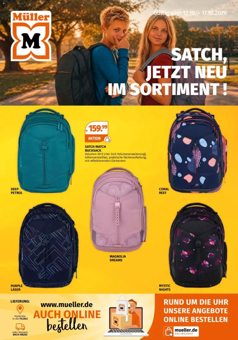 Müller Rucksack Highlights ab 21.09.2026