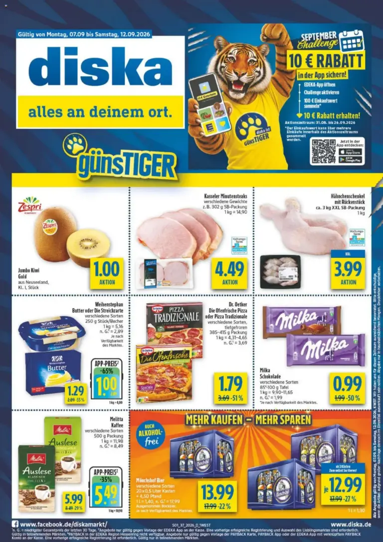 Diska - Diska Bayern KW37 ab 02.09.2026